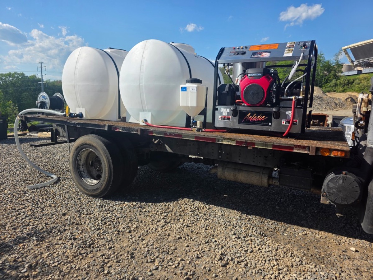Flat Bed Conversion Kit — hose reel and tanks